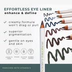 Buy now Honeybee Gardens Effortless Eye Liner Pencil in Jet Set Black, Rich Pigmentation, Smooth, Long-Wearing, Vegan, Gluten-Free at indiglob india