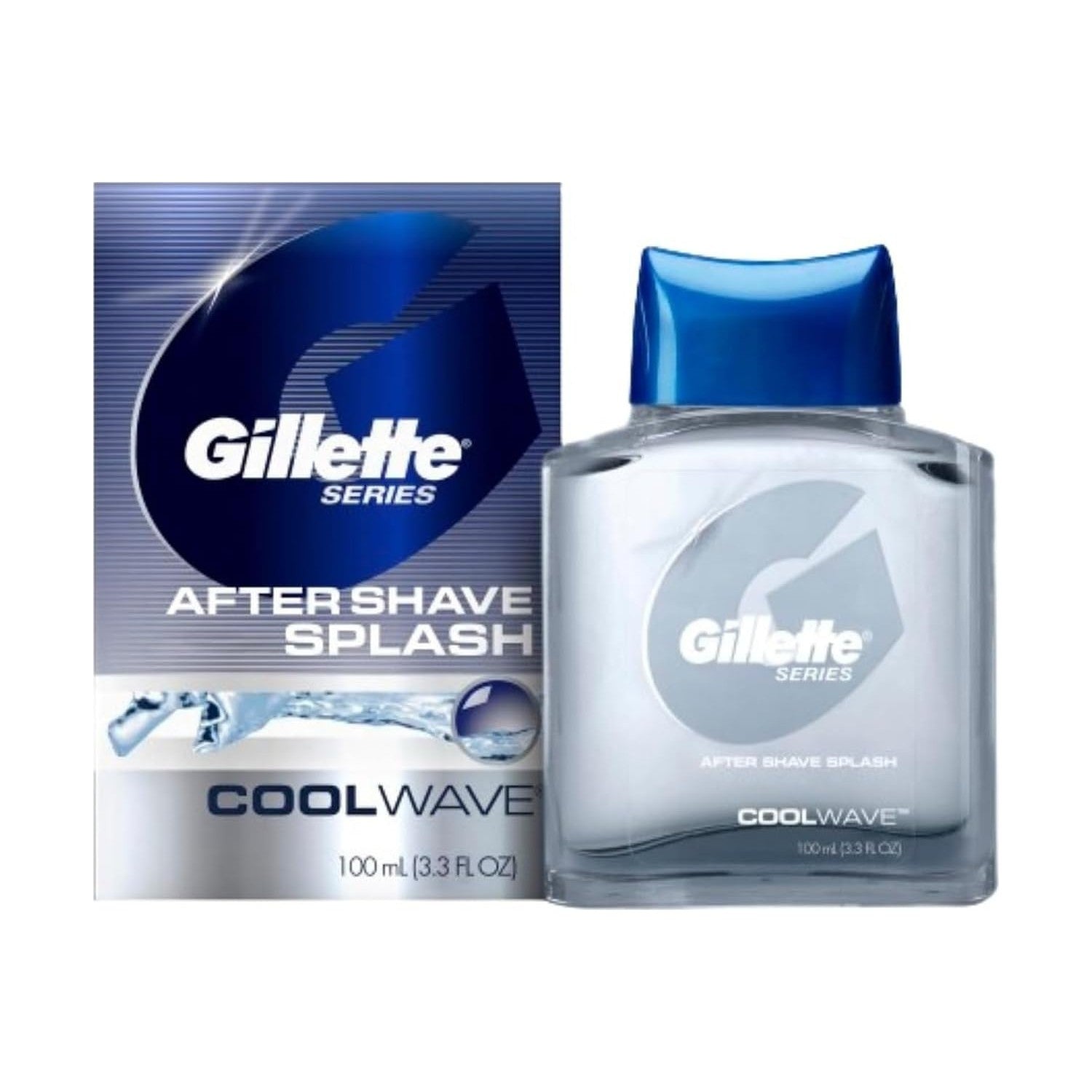 Gillette Series Cool Wave After Shave, Aftershave for Men, After Shave Cologne Men, 3.3 fl oz, 100 ml, After Shave Lotion for Men, Post Shave Balm Men, Aftershave, Mens Aftershave, Aftershave Balm
