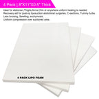 4 Pack Lipo Foam Pads Post Surgery 8"X11" Ab Board Foam
