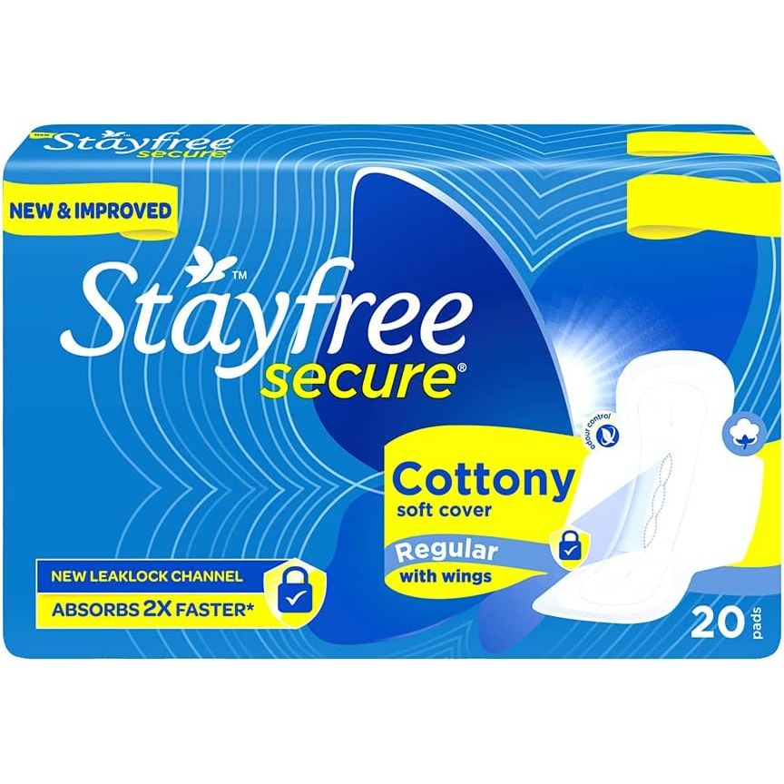 Buy now Stayfree Secure Cottony Wings (20 Count) Default at indiglob india
