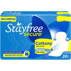 Buy now Stayfree Secure Cottony Wings (20 Count) Default at indiglob india