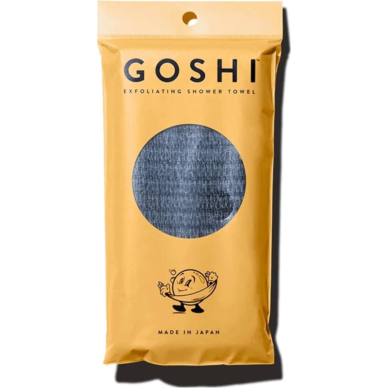 Buy now GOSHI Exfoliating Shower Towel - Rip-Resistant Exfoliating Washcloth for All Skin Types - Made in Japan Grey at indiglob india