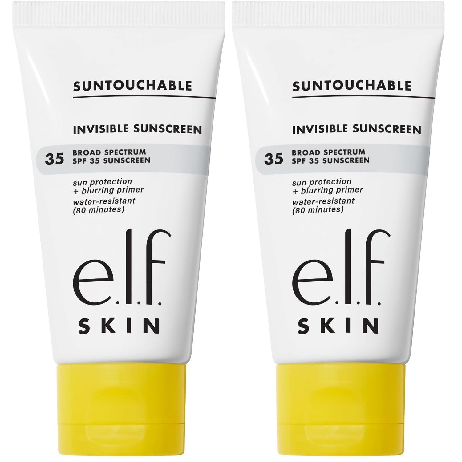 e.l.f. SKIN Suntouchable Invisible SPF 35 Sunscreen Mini, Lightweight Gel for Under Makeup, Daily Face Sunscreen for Women, Vegan & Cruelty-Free
