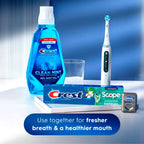 Buy now Crest + Scope Whitening Toothpaste - Pack of 3, 5.4 Oz Tubes - Anticavity Fluoride Toothpaste, Fresh Breath, Kills Germs - Tartar Protection, Enamel Protection - Minty Fresh Flavor at indiglob india