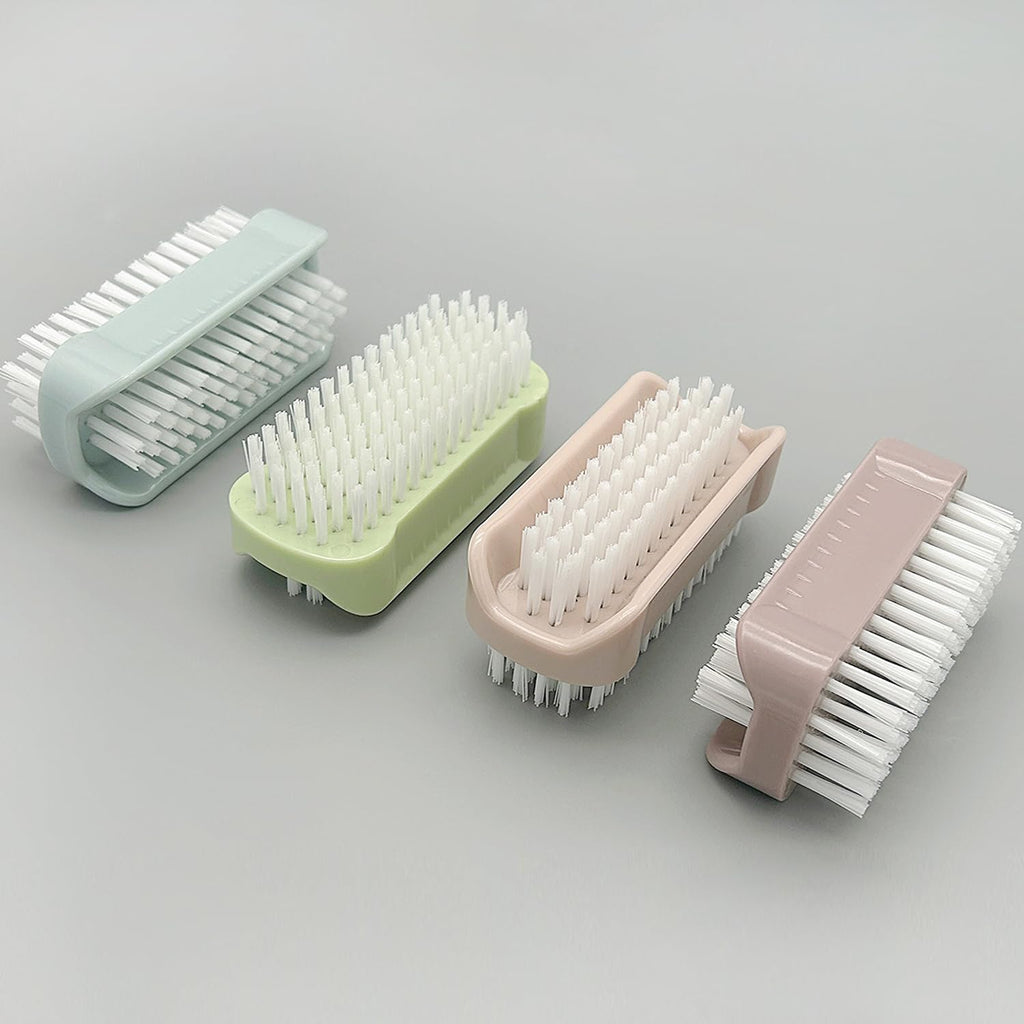 Nail Brush for Cleaning Fingernails Two Sided Hand Fingernail Scrub Brush Soft Stiff Bristles Nail Scrubber Brushes for men women kids,4 PCS