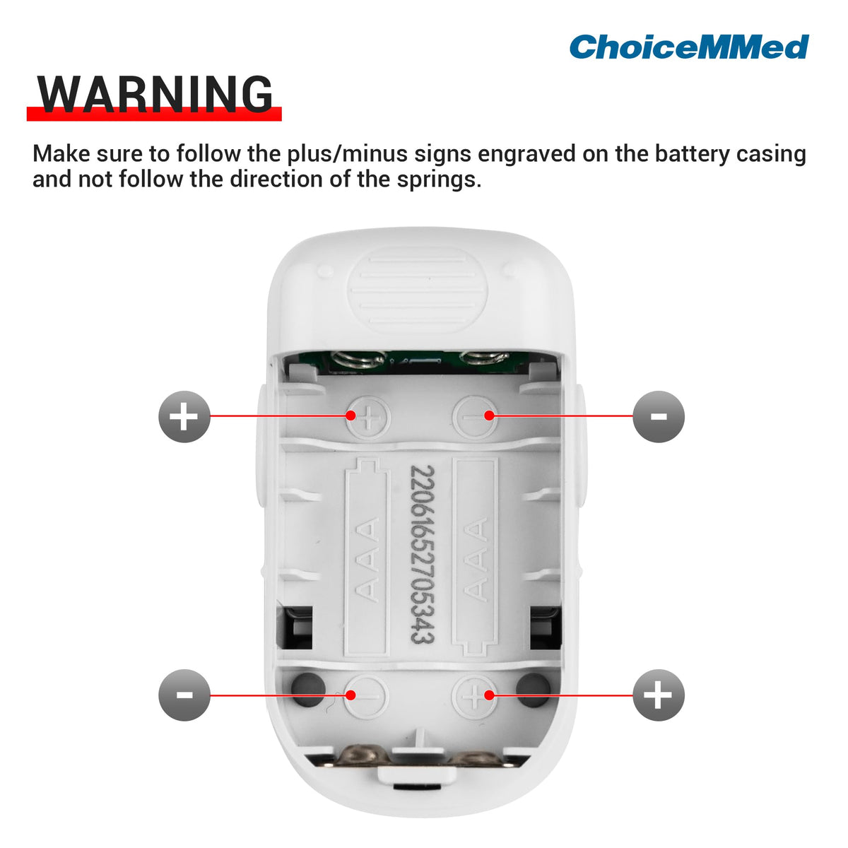 CHOICEMMed Finger Pulse Oximeter, Blood Oxygen Saturation Monitor, Fingertip O2 Sensor with LED Display, Pulse Rate Reader, Portable SpO2 Monitor with Batteries, Carry Case & Lanyard, Blue