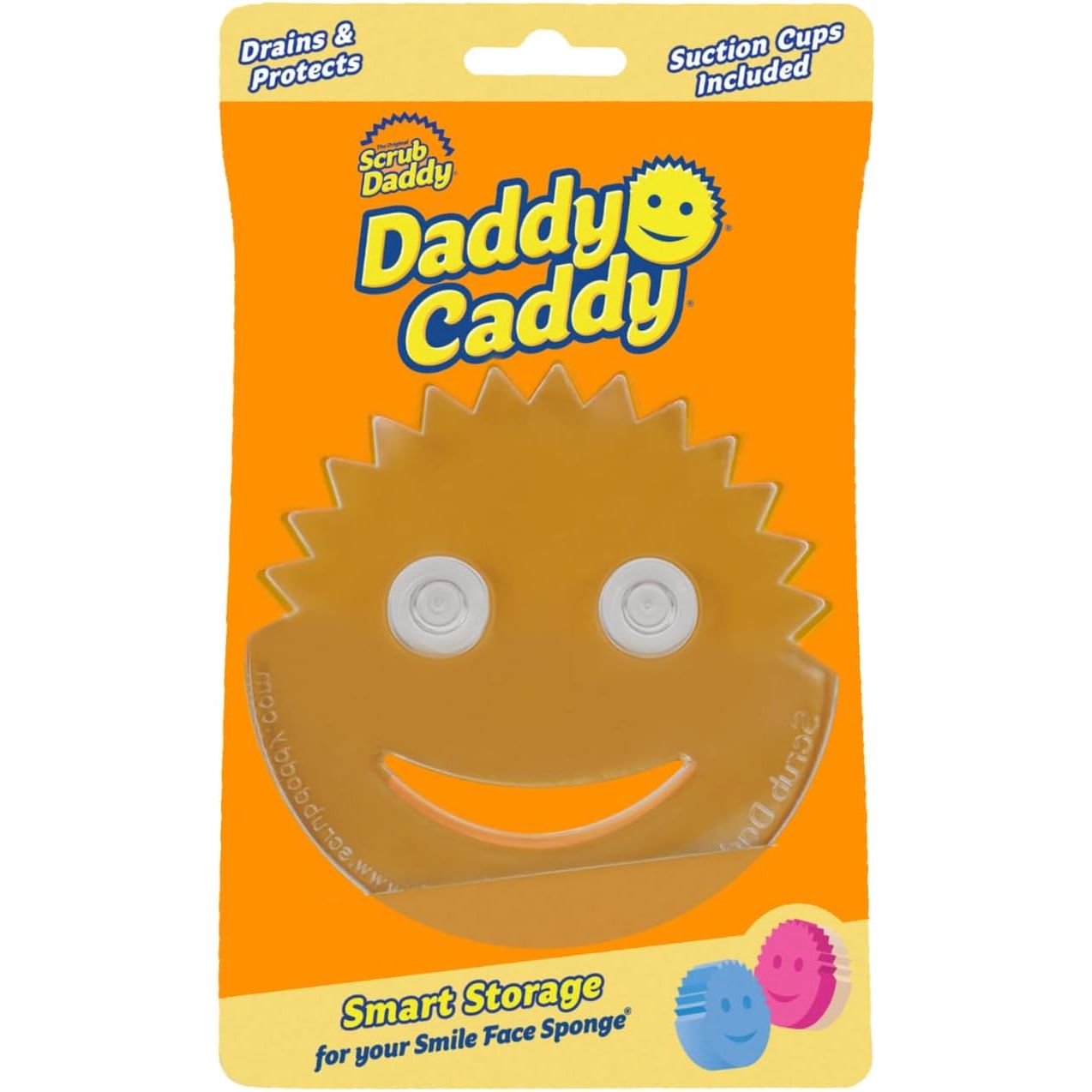 Buy now Scrub Daddy Sponge Holder Daddy Caddy - Sponge Holder for Kitchen Sink - Sponge Caddy and Kitchen Organizer with Suction Cups - Self Draining & Dishwasher Safe (1 Count) 1 Count (Pack of 1) at indiglob india