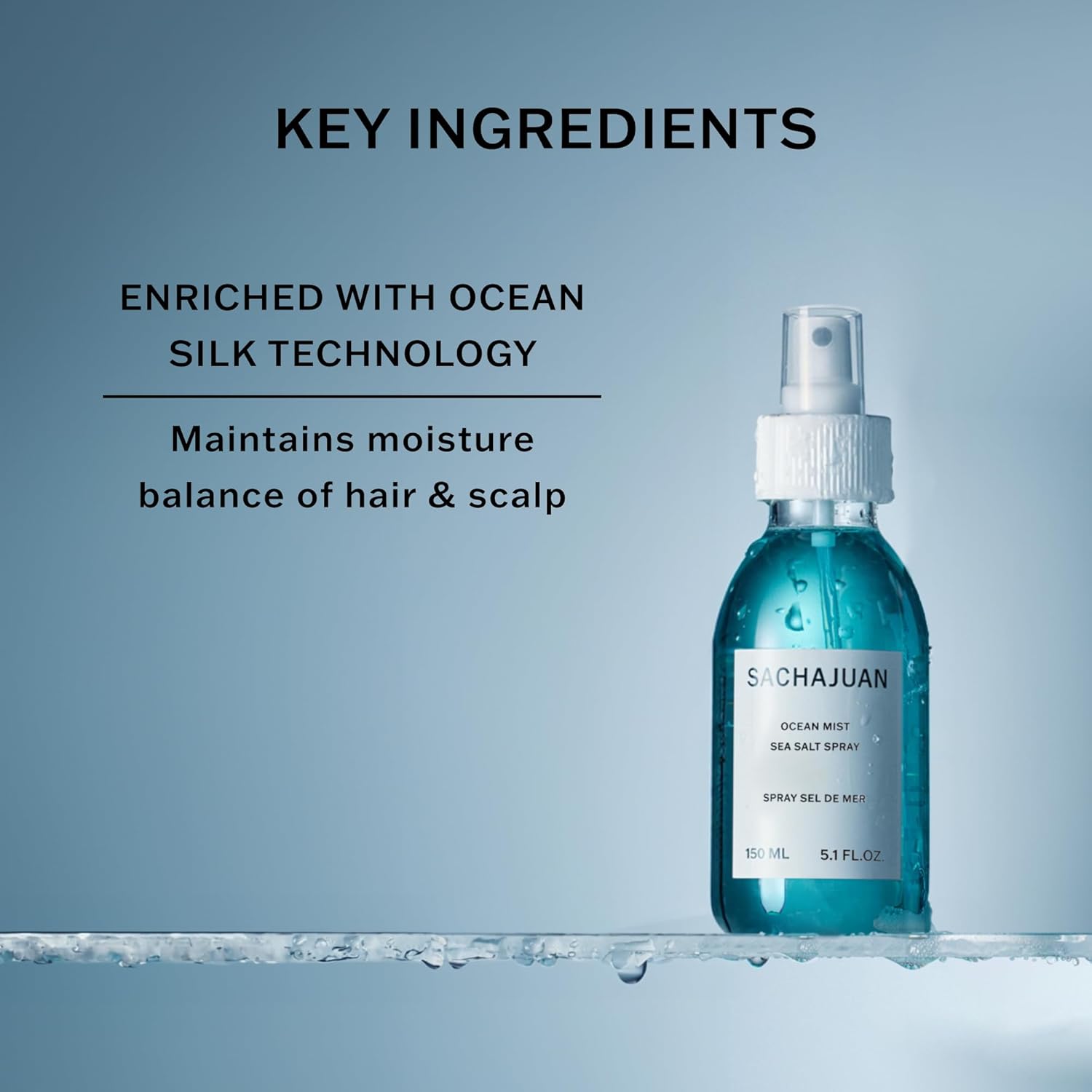 Buy now SACHAJUAN Ocean Mist Sea Salt Spray, Wave, Texture, Grip & Volume for Texturizing Beach Waves, Matte Finish at indiglob india