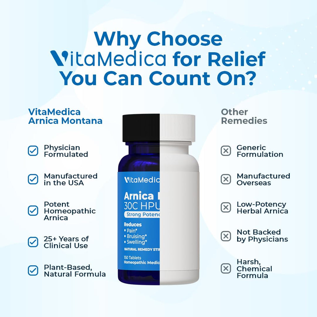 VitaMedica Arnica Montana 30C Rapid Dissolve Tablets, 150 Ct