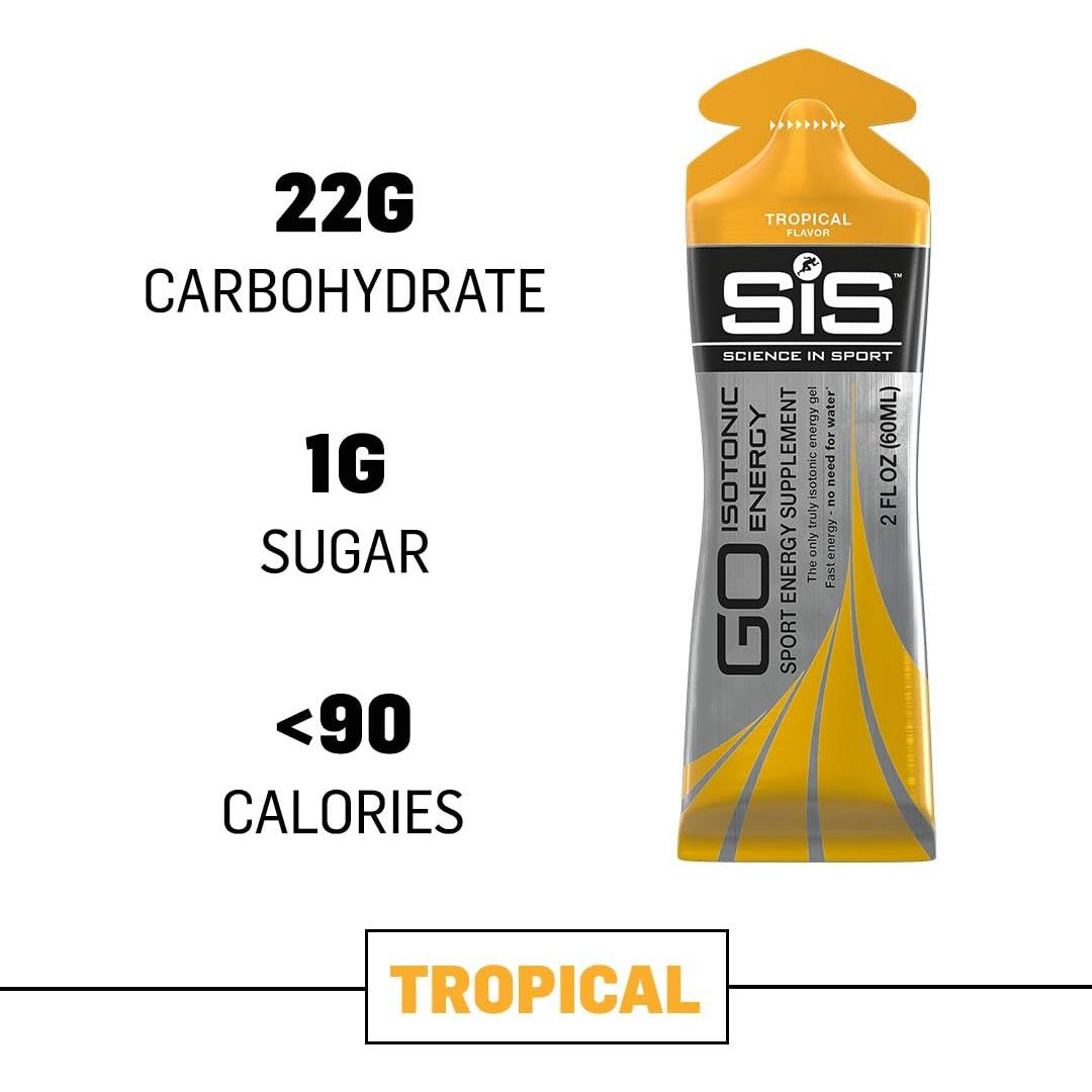 Buy now Science in Sport Energy Gel Pack, SIS Isotonic Energy Gel, 22g Fast Acting Carbs, Performance & Endurance Gels, Orange Flavor - 2 Fl Oz (Pack of 6) 2 Fl Oz (Pack of 6) Tropical at indiglob india