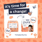 Pura Baby Diapers Size 3 (16-28 lbs) 128 Count Sensitive Skin