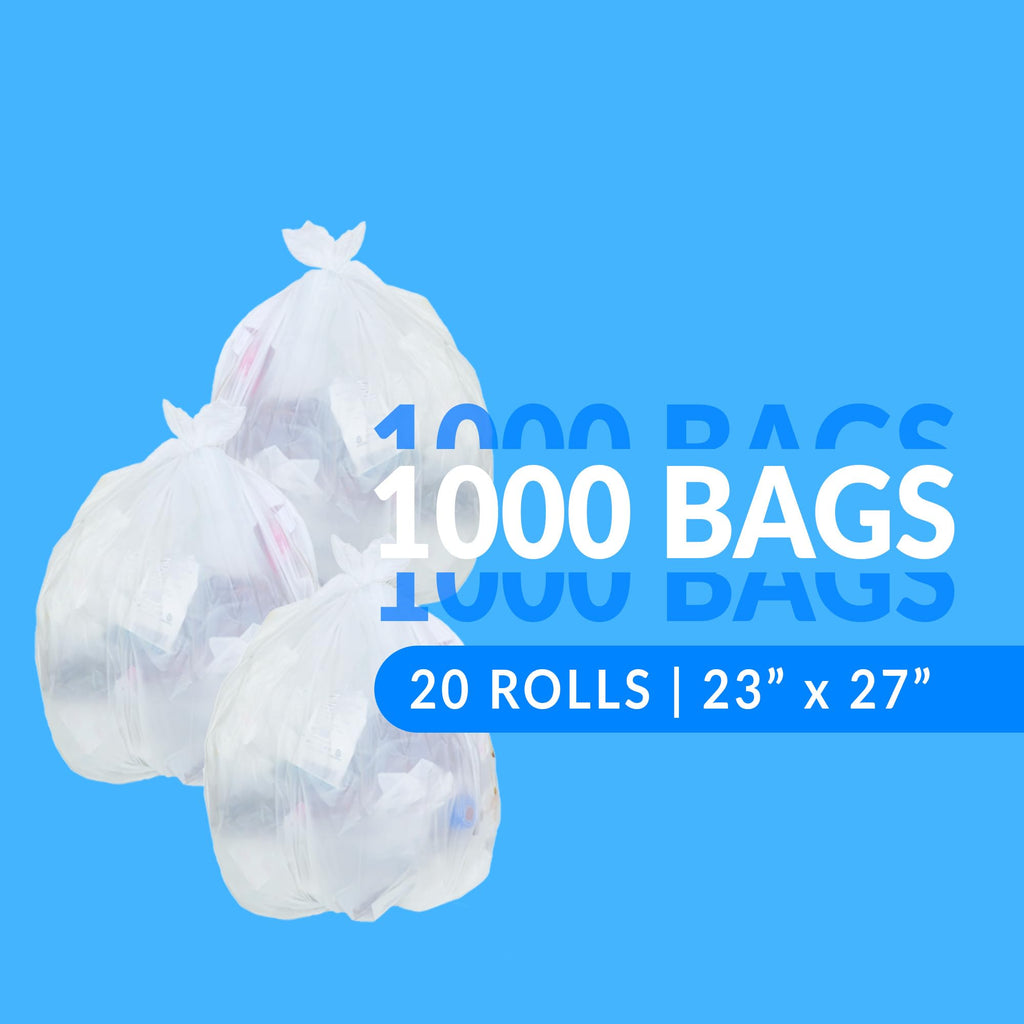 Reli. 6-10 Gallon Trash Bags | 1000 Bags | Clear