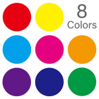 Colored Dot Stickers, 8 Color Coding Labels, 3/4" Round, 4000 Circle Labels