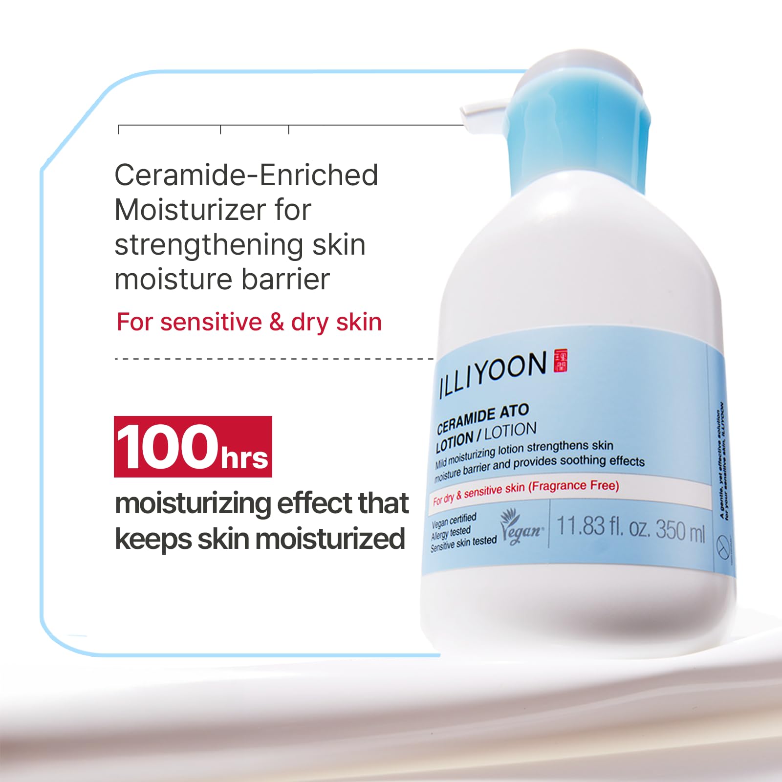 Buy now Illiyoon Ceramide Ato Lotion | Lightweight Moisturizer for Dry & Sensitive Skin, Barrier Repair for Face & Body, Mild for Babies, Vegan Certified, Korean Skin Care, 11.83 fl.oz. at indiglob india
