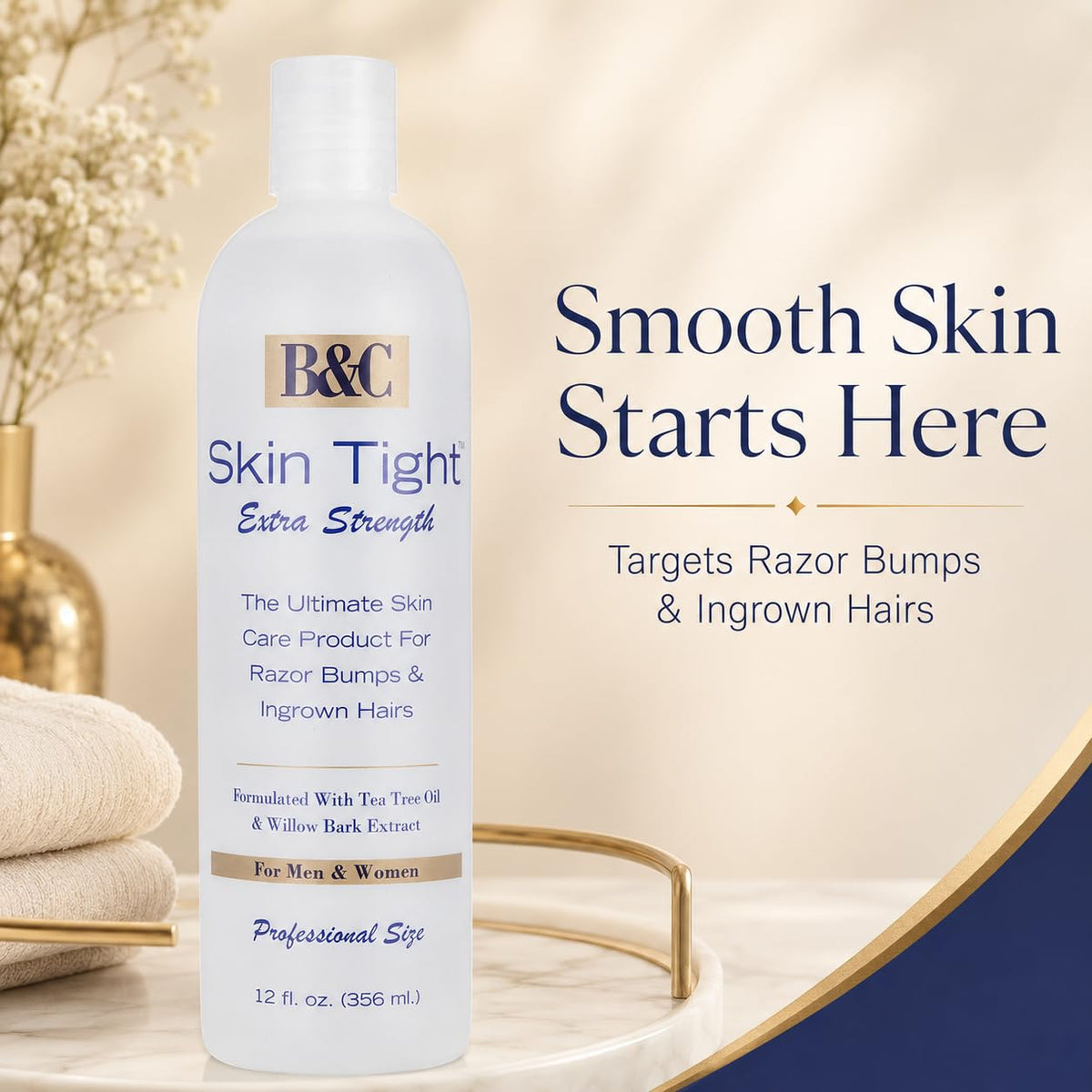 B&C SKIN TIGHT Razor Bump Ointment Extra Strength 12 oz