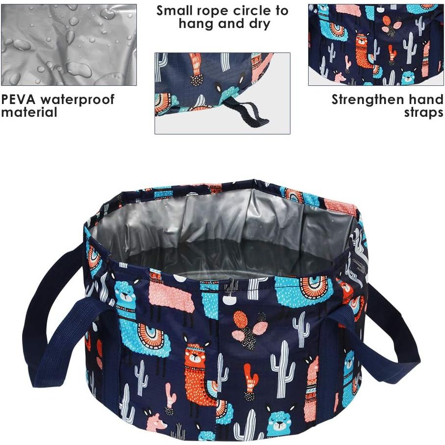Buy now Collapsible Foot Bath Basin for Soaking Feet, Portable Foot Bath Tub Bag with Handles, for Adults and Kids, Pedicure Foot Spa Bucket for Outdoor Washing Camping Travel at indiglob india