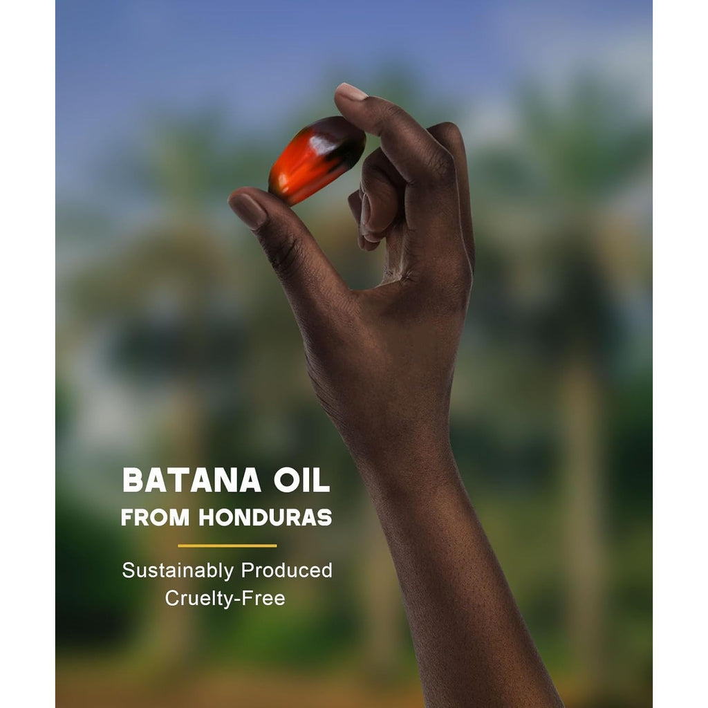 Batana Oil for Hair Growth, 100% Natural Pure Batana Oil Paste from Dr. Sebi Honduras, Prevents Hair Loss, Enhances Thickness, Organic Raw Scalp Mask for Women & Men (4.05 Oz)
