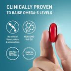Kori Krill Oil Omega 3 Supplement, Antarctic Krill Oil with Superior Absorption vs Fish Oil, 1200mg Softgels,EPA & DHA, 30 Softgels
