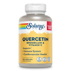 SOLARAY Quercetin Bromelain & Vitamin C (60 CT, 20 Serv) | Immune, Sinus & Antioxidant Support, Quercetin 500 mg, Vitamin C 1, 235 mg, 30 Servings, Vegan & Lab Verified