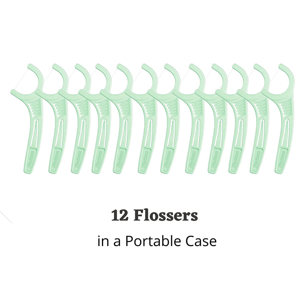 Buy now Plackers Micro 12 Count Flosser with Travel Case, Mint, 4-Pack at indiglob india