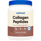 Nutricost Collagen Peptides Powder (Chocolate Peanut Butter) 1 LB | Grass-Fed Collagen Hydrolysate, Gluten-Free