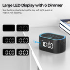 REACHER Digital Alarm Clock & White Noise Sound Machine for Bedroom