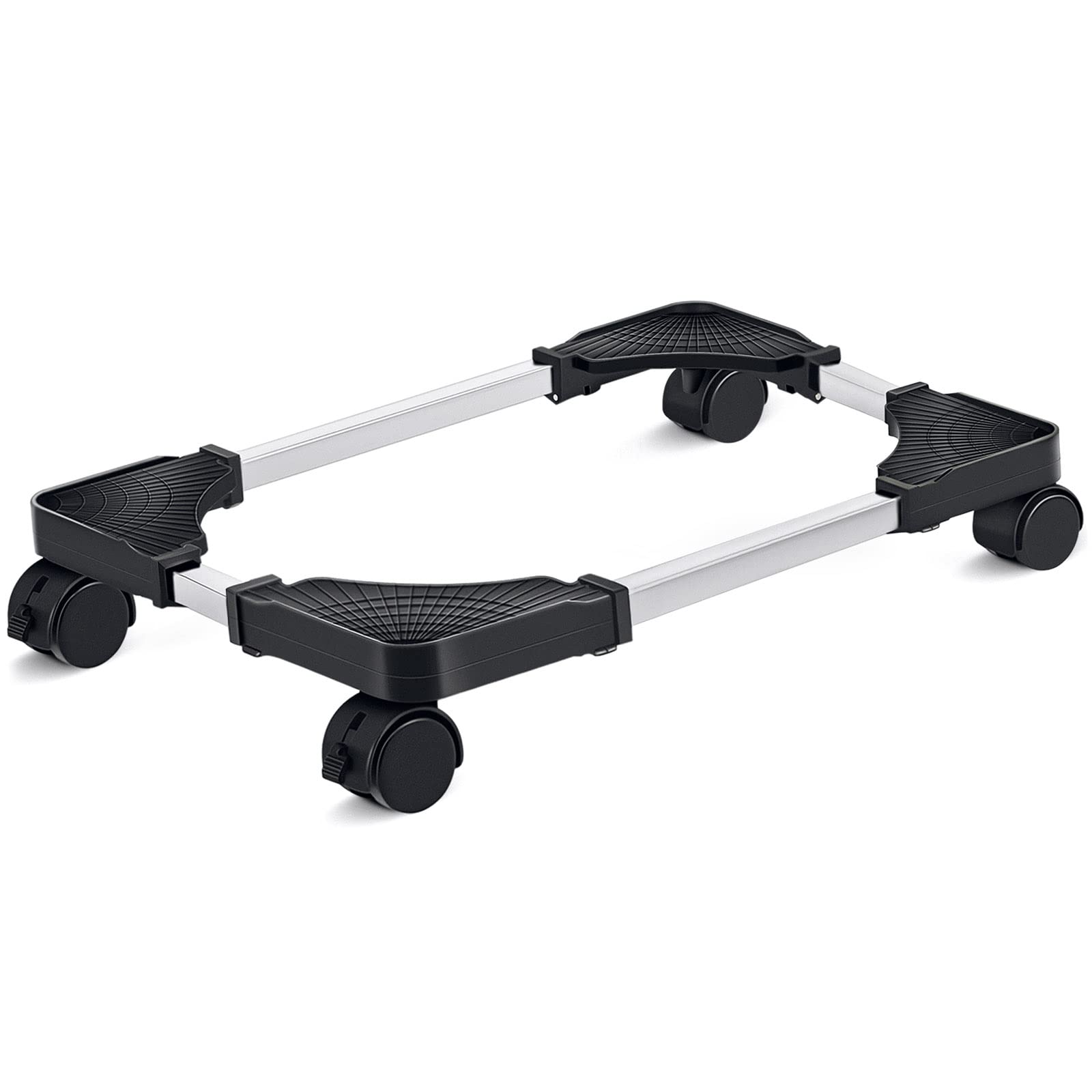 Buy now Liitrton Mobile CPU Stand Adjustable Computer Tower Stand with 4 Caster Wheels Fits Most PC (White) Black at indiglob india