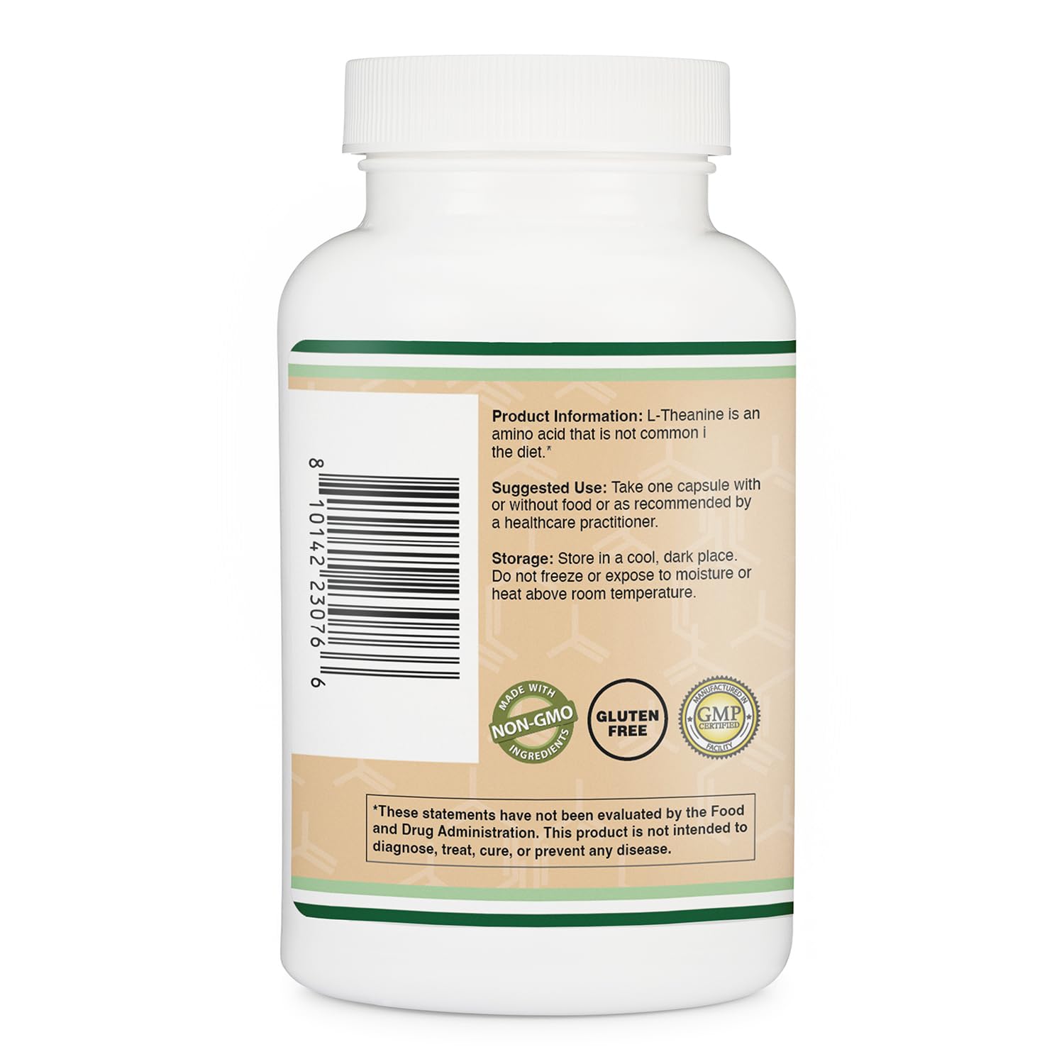 L-Theanine 200mg, Calm, Restful Sleep & Focus, 60 Capsules | Calm & Stress Relief, Restful Sleep Support, Calm Focus Without Jitters, Non-GMO, Third-Party Tested