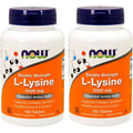 Buy now NOW Foods Supplements, (L-Lysine Hydrochloride) 1,000 mg, Double Strength, Amino Acid, 100 Tablets 100 Count (Pack of 2) L-Lysine at indiglob india