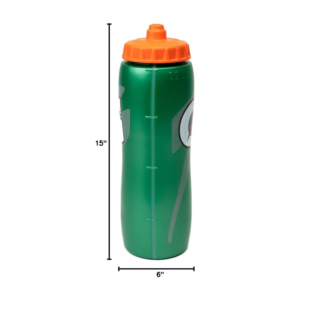 Gatorade 32 Oz Squeeze Water Sports Bottle - Value Pack of 6 - New Easy Grip Design for 2014