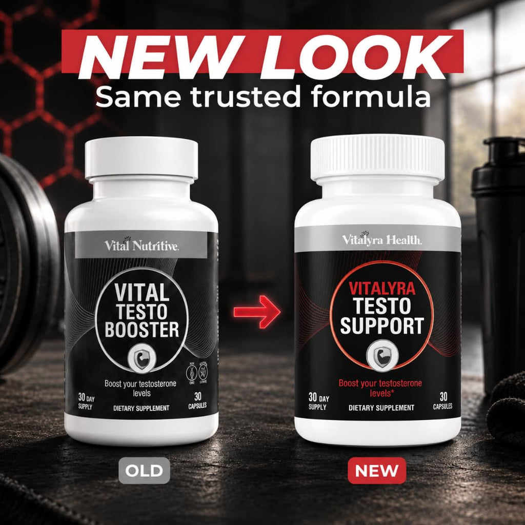 Vitalyra Testo Support Supplement for Men - Energy, Stamina & Vitality