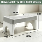 6.7'' Toilet Stool, Poop Stools Adults, Squatting Potty Stool Gray