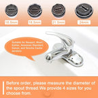 Buy now BBTO 12 Pieces Faucet Aerator Replacement for Sink and 5 Pieces Faucet Aerator Key Wrenches Removal Tool M 16.5 mm 18.5 mm 21.5 mm 24 mm High Low Flow Restrictor for Bathroom Kitchen at indiglob india