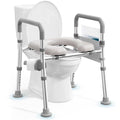 soundfuse Heavy Duty Raised Toilet Seat with Handles for Senior, 400 lbs