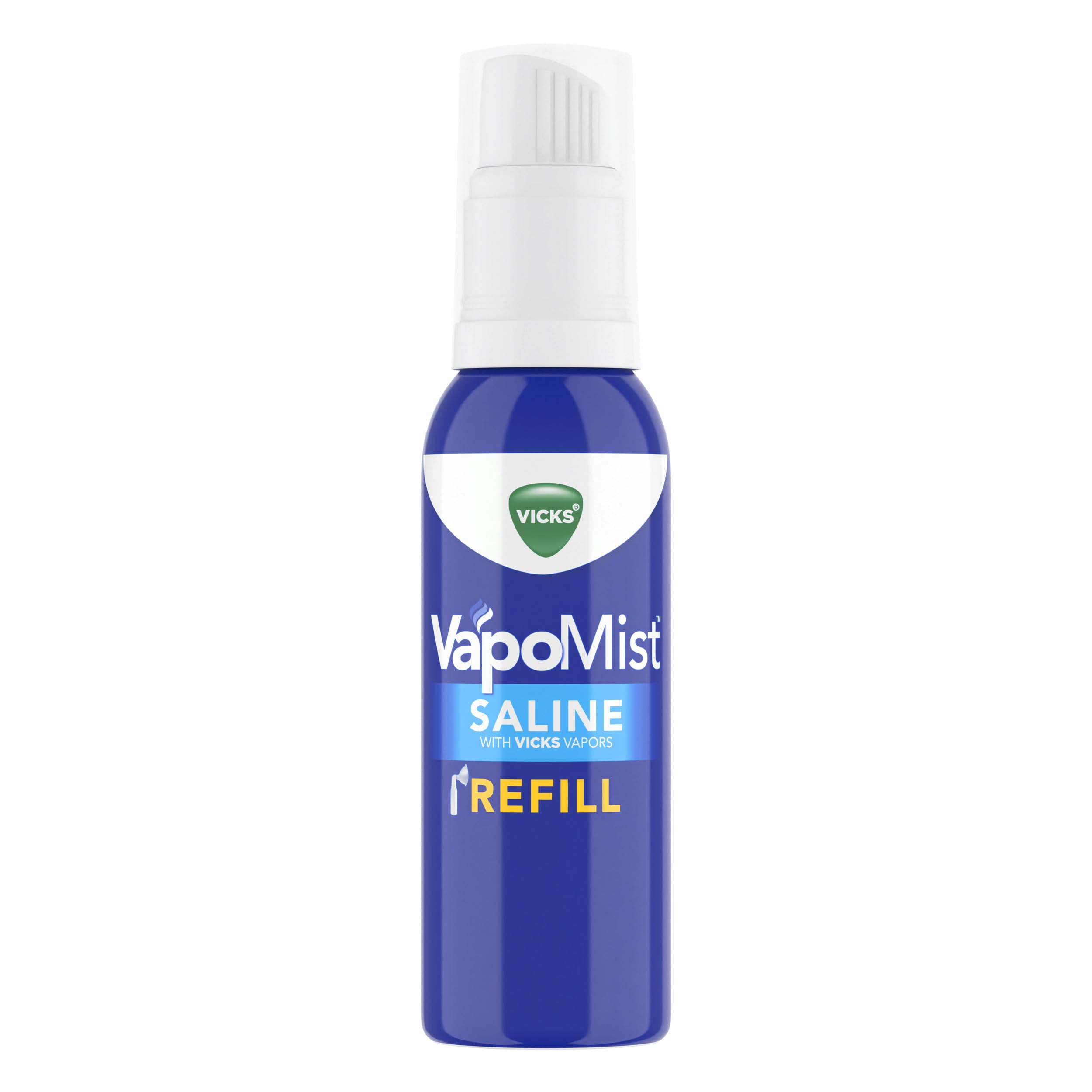 Buy now Vicks VapoMist Saline Refill, Gentle Saline Mist with Soothing Vicks Vapors, Non- Medicated, 1.7 oz at indiglob india