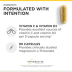 Integrative Therapeutics Magtein L-Threonate Plus, 90 Capsules