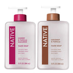 Buy now Native Hand Soap Set, Cherry & Vanilla Macaron and Coconut & Vanilla, Sulfate-Free, 13 Fl Oz, 2-Pack at indiglob india
