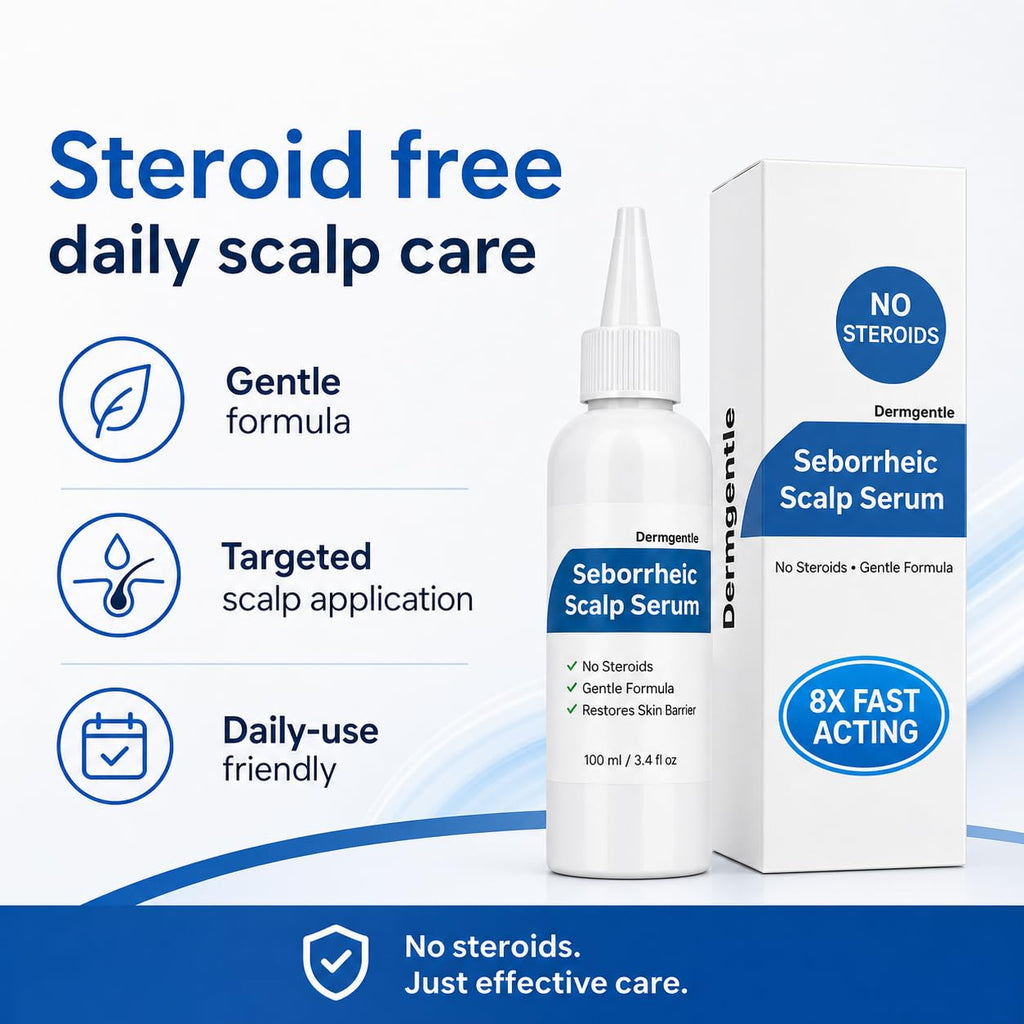 Seborrheic Scalp Serum 8X FAST ACTING - Soothing Redness Dermatitis - Fast-Acting Ointment for Scalp Face Chest and Body for Men and Women 1 Pack