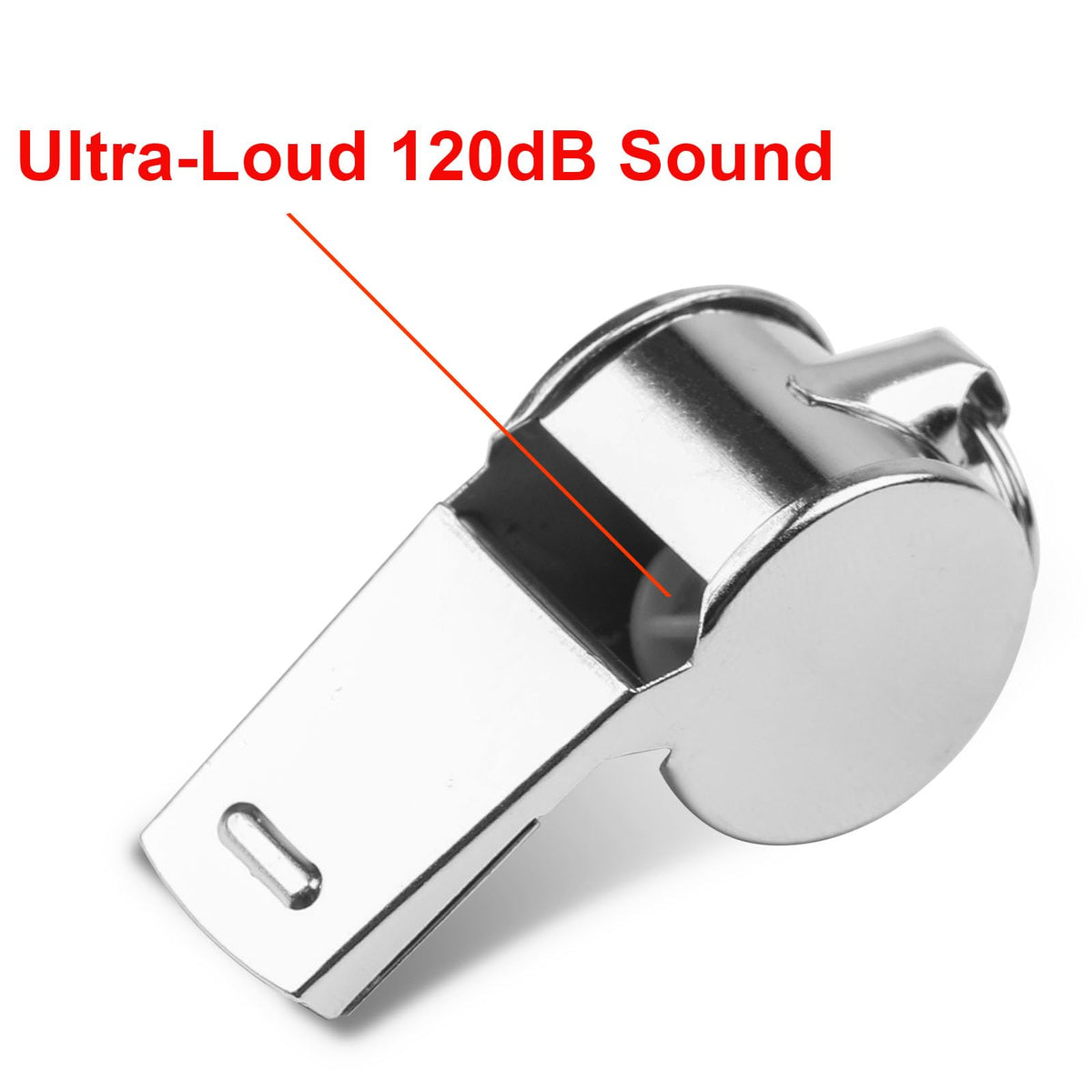 24-Pack Stainless Steel Whistles with Lanyards - Loud, Clear Sound for Coaches, Referees, Survival Kits & Outdoor Safety