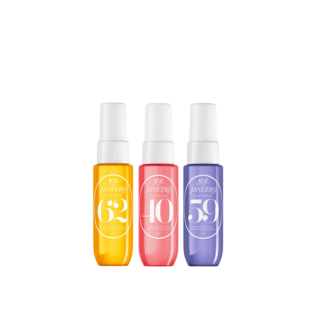 Sol de Janeiro Cheirosa Perfume Mist Discovery Set Cheirosa 62, 40, and 59 | Beauty Minis, 3 x 1 fl oz., Gift Set