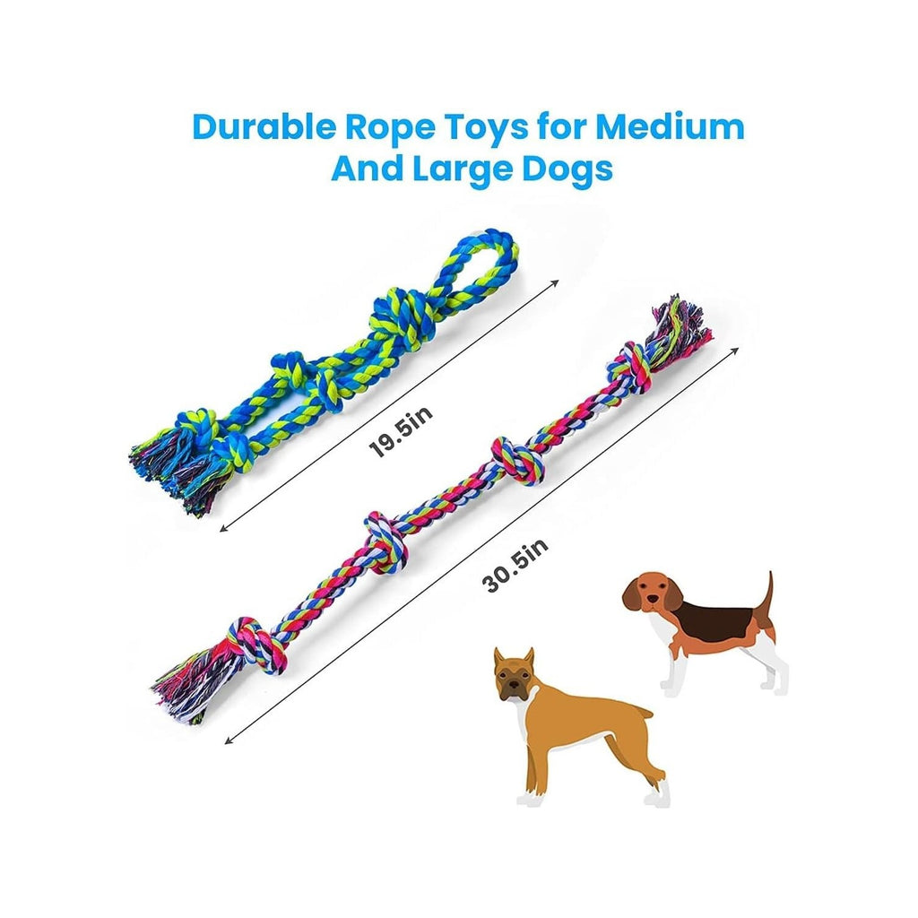 Feeko Dog Rope Toys for Large Breed Aggressive Chewers, Tough Chew Dog Toys