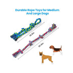 Feeko Dog Rope Toys for Large Breed Aggressive Chewers, Tough Chew Dog Toys