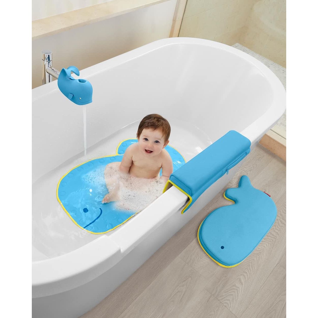 Buy now Skip Hop Baby Bath Spout Cover Universal Fit MOBY Blue at indiglob india