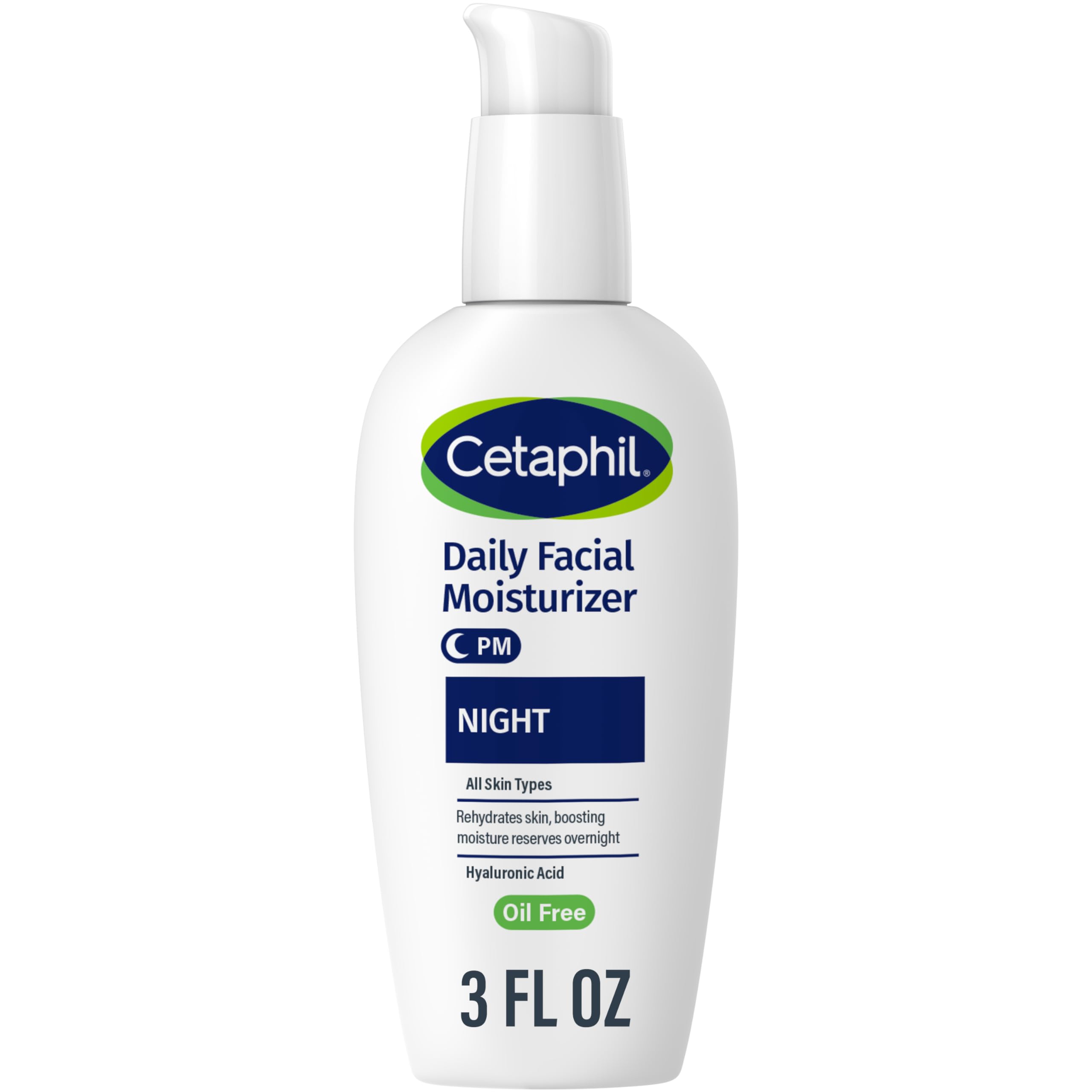 Buy now Cetaphil Night Moisturizer for Face, Hydrating Facial Moisturizer with Hyaluronic Acid, For All Skin Types, Lightweight and Non-Comedogenic, Dermatologist Recommended for Sensitive Skin, 3oz at indiglob india