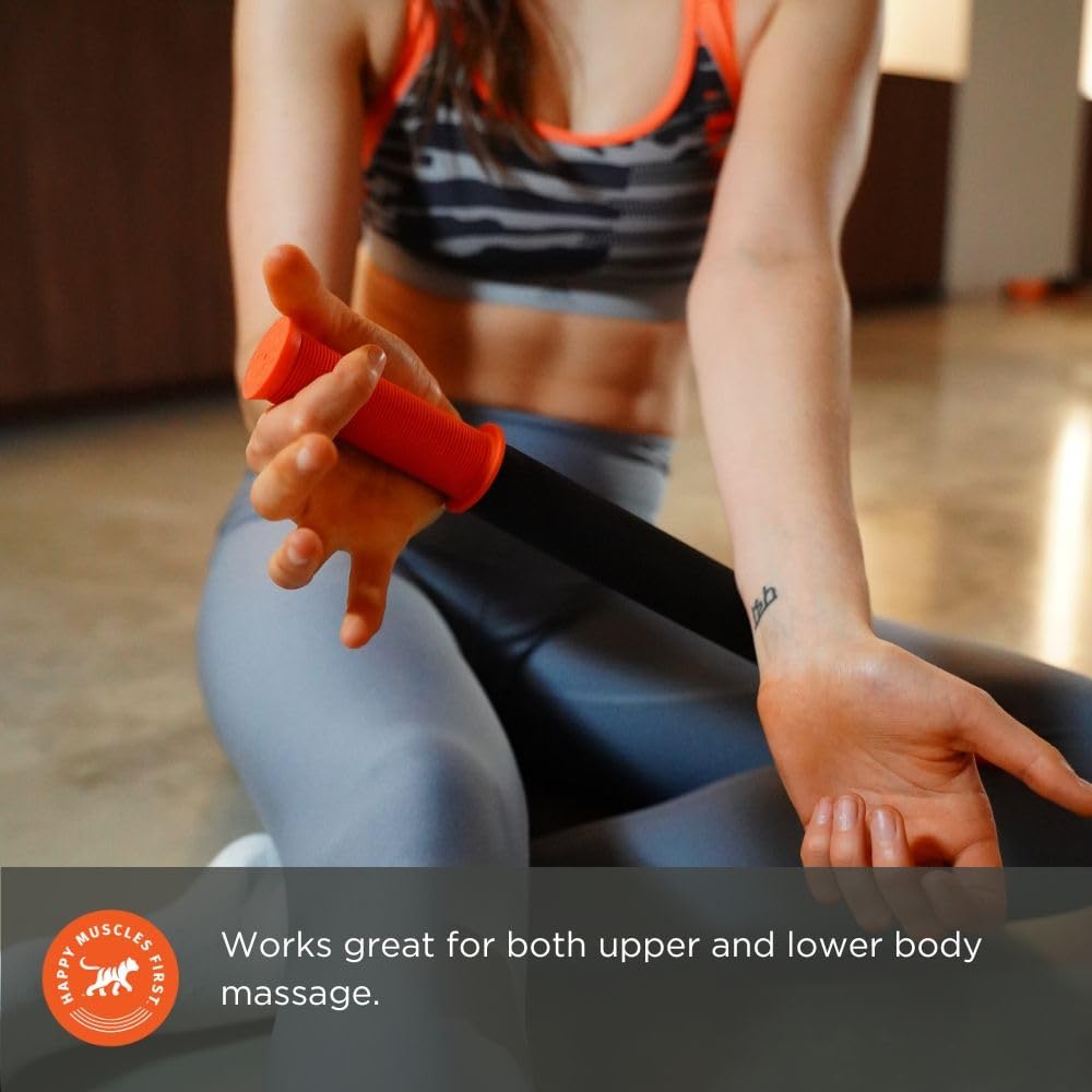 Buy now Tiger Tail 18in Massage Stick Portable Roller, Handheld, Deep Tissue Foam Roller, Body Massage and Myofascial Release Tool for Legs, Neck, Calves, Thighs, Shins & Back, The Original 18, Made in USA at indiglob india