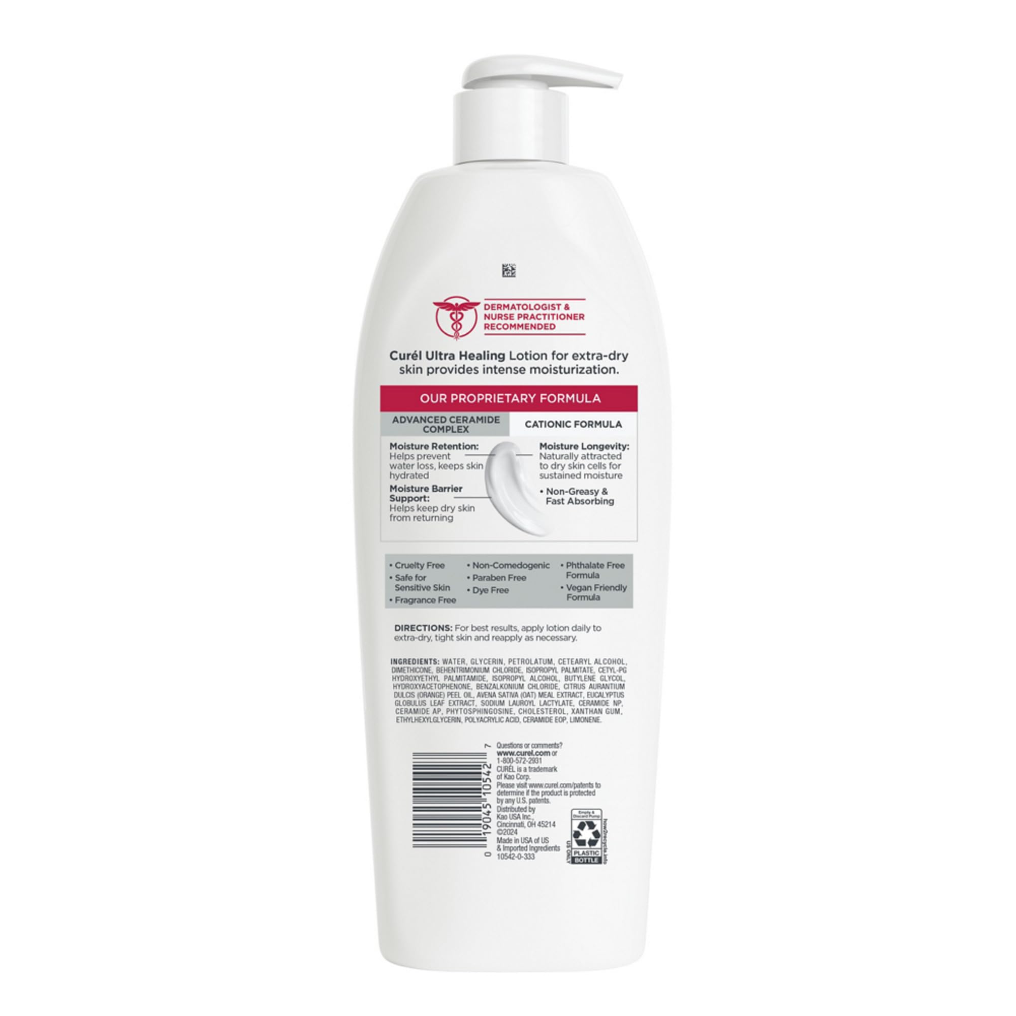 Buy now Curel Ultra Healing Intensive Fragrance-Free Lotion For Extra-Dry Skin, Dermatologist Recommended, Ideal for Sensitive Skin, Cruelty Free, Paraben Free, 20 Oz at indiglob india