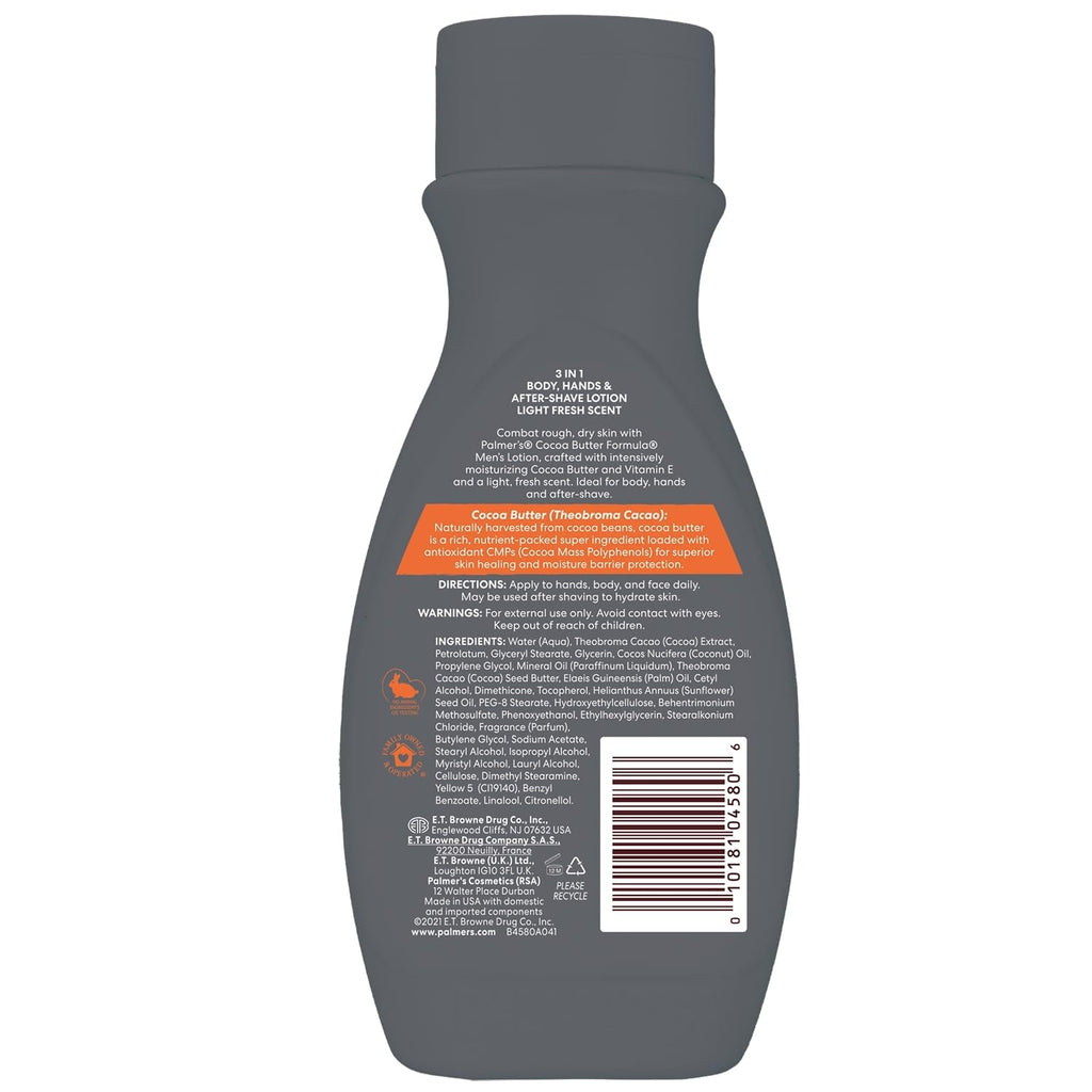 Buy now Palmer's Cocoa Butter Formula Body and Face Lotion with Vitamin-E for Men, 8.5 Fluid Ounce (Pack of 2) at indiglob india