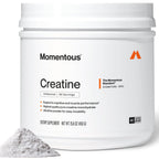 Momentous Creatine Monohydrate Powder, 5g per Serving, Unflavored | Supports Lean Muscle, Strength, Recovery, & Cognitive Function, NSF Certified for Sport, Non-GMO & Gluten-Free (90 Servings)