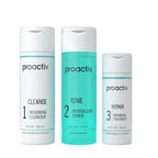 Proactiv 3 Step Acne Treatment - Benzoyl Peroxide Face Wash, Repairing Acne Spot Treatment for Face and Body, Exfoliating Toner - 30 Day Complete Acne Skin Care Kit