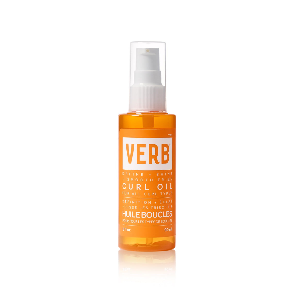 VERB Curl Oil for Waves, Curls, Coils, 3 fl oz, Frizz-Free Definition Serum